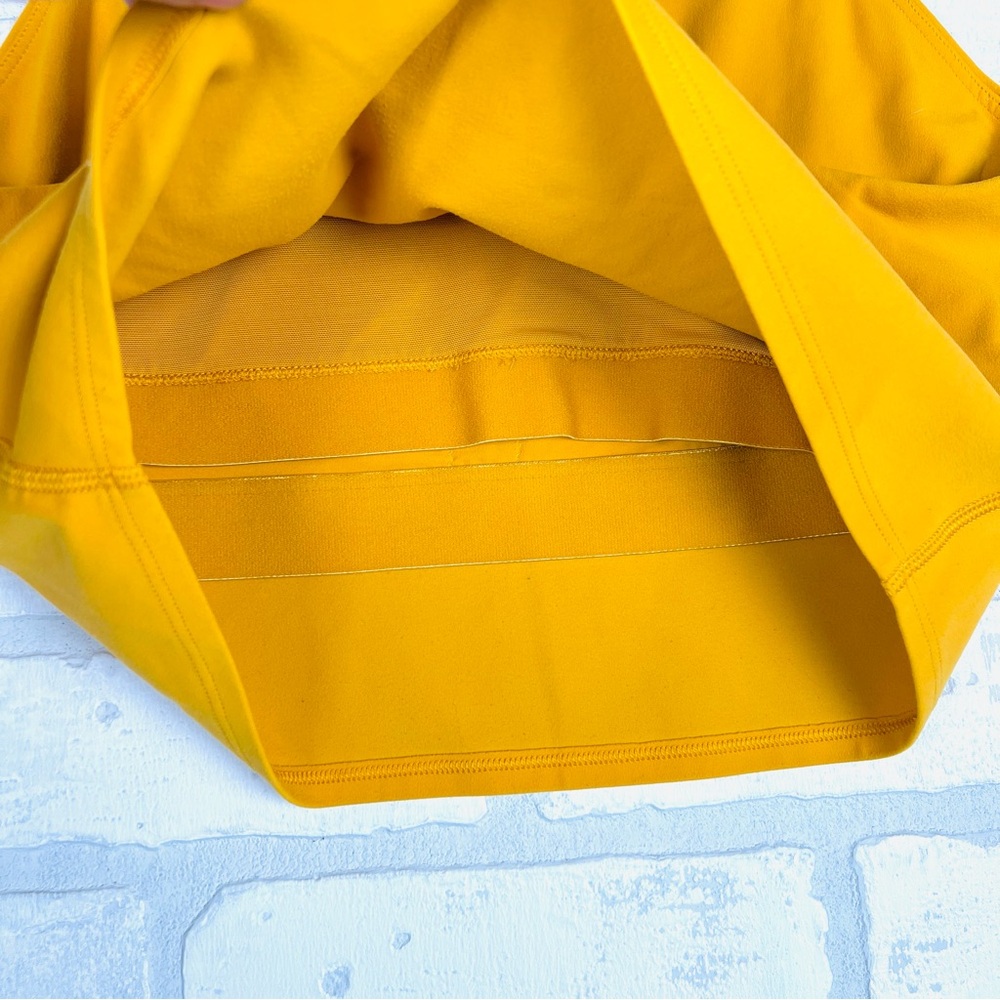 ATHLETA Conscious Crop Bra in Abyssinian Yellow Women's M Gym Yoga Athleisure - Picture 10 of 11